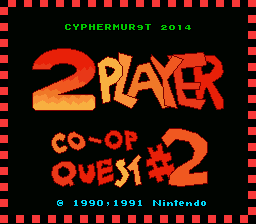2 Player co-op Quest 2 (1 Player Version) Title Screen